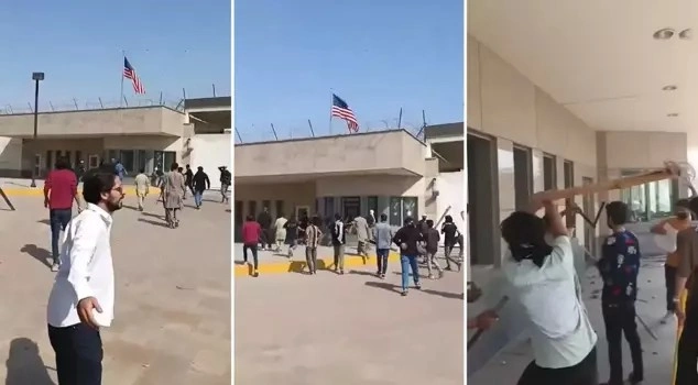 खामेनेईको हत्या विरोधमा पाकिस्तानस्थित अमेरिकी बाणिज्य दूतावासमा आक्रमण